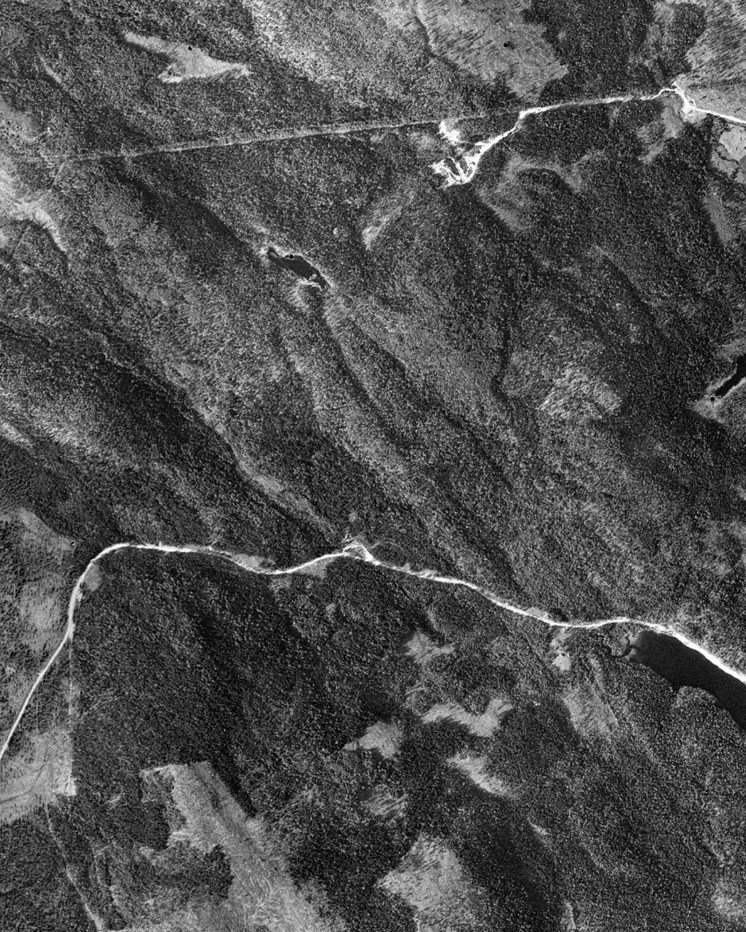 Flygbilden från 1958 över samma mark